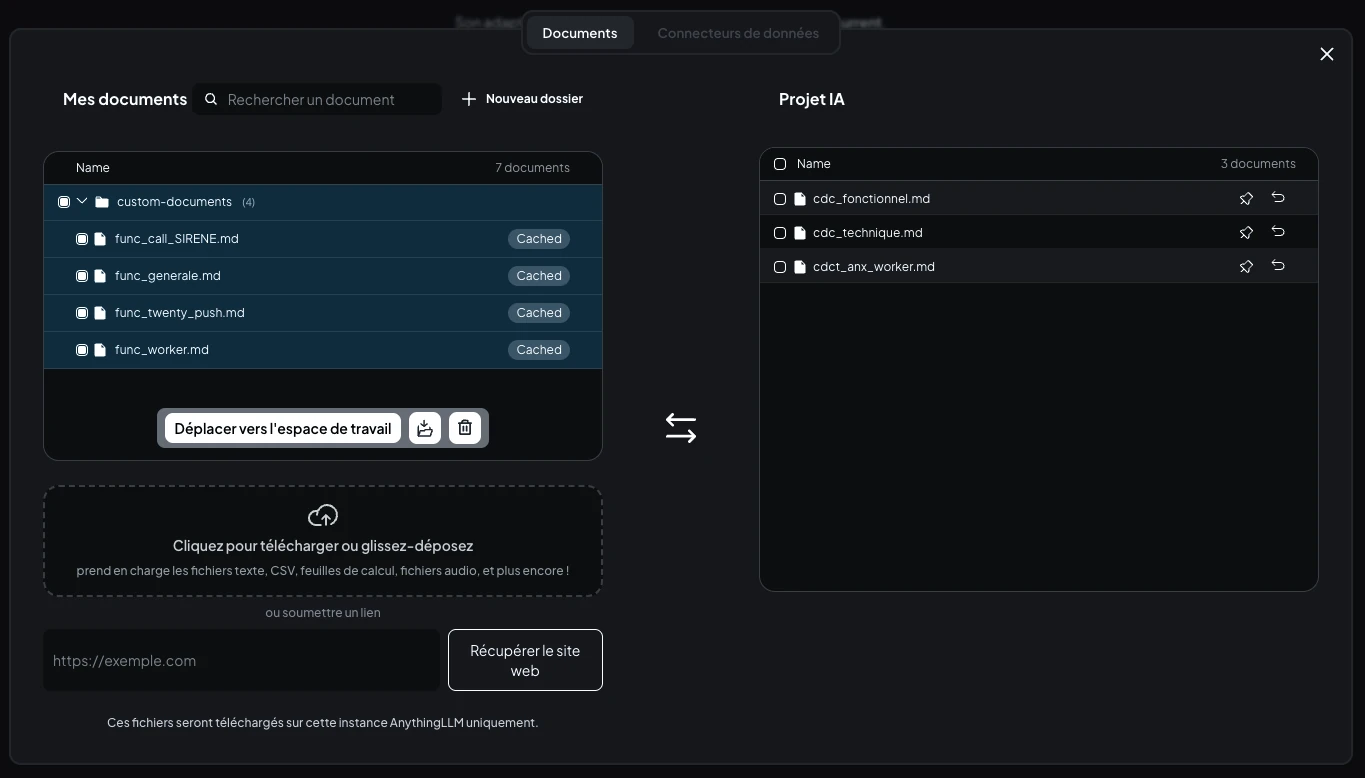 Capture d'affectation de documents